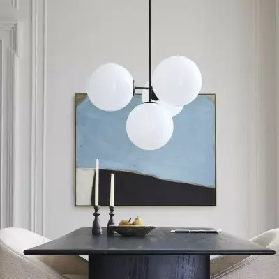 Indie Modern 4 Lights Glass Chandelier Indie Modern 4 Lights Glass Chandelier