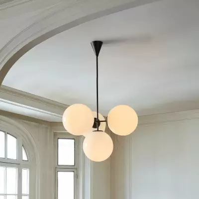 Indie Modern 4 Lights Glass Chandelier Indie Modern 4 Lights Glass Chandelier