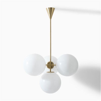 Indie Modern 4 Lights Glass Chandelier Indie Modern 4 Lights Glass Chandelier