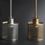 Linc Contemporary Globe Clear Glass Metal Pendant Light