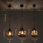 Beck Industrial Amber Glass Pendant Light