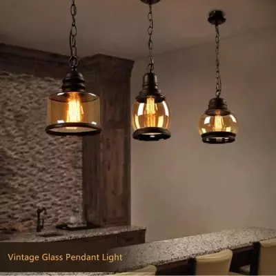 Beck Industrial Amber Glass Pendant Light Beck Industrial Amber Glass Pendant Light