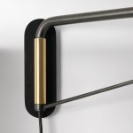 Cruz Minimalist Adjustable Plug-In Wall Sconce