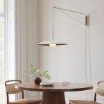 Cruz Minimalist Adjustable Plug-In Wall Sconce