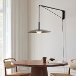 Cruz Minimalist Adjustable Plug-In Wall Sconce