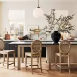 Tate Mid Century White Globe Glass Pendant Light