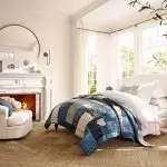 Wren Retro White Fabric Swan Neck Sconce