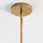 Tate Mid Century White Globe Glass Pendant Light