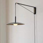 Cruz Minimalist Adjustable Plug-In Wall Sconce