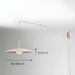 Cruz Minimalist Adjustable Plug-In Wall Sconce