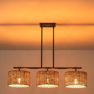 Raphael Beachy 3 Light Dimmable Drum Chandelier for Dining Room Raphael Beachy 3 Light Dimmable Drum Chandelier for Dining Room