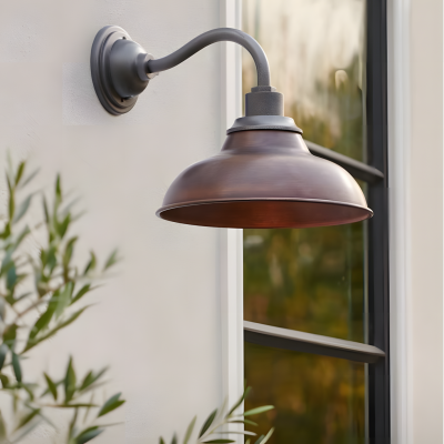 Creed Industrial Dome Metal Sconce Creed Industrial Dome Metal Sconce