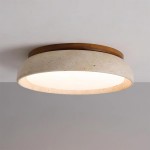 Ixionis Stained Engraved Pattern Glass Flush Mount Ceiling Light