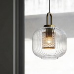 Cove Rustic Glass Metal Pendant Light