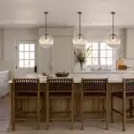 Alain Farmhouse Cooper Ribbed Glass Pendant Light