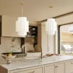 Winry Antique Brass Tiered Milk Glass Pendant Light