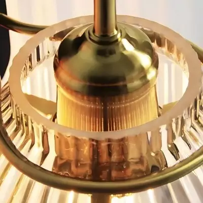 Hale Retro Cylinder Ribbed Glass Wall Sconce Hale Retro Cylinder Ribbed Glass Wall Sconce