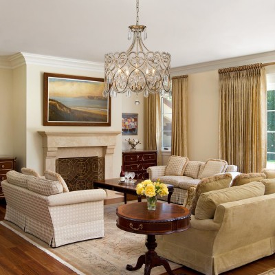 Neve Luxury French Antique Crystal Drum Chandelier Neve Luxury French Antique Crystal Drum Chandelier
