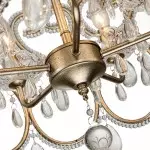 Neve Luxury French Antique Crystal Drum Chandelier