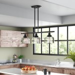 Dax Farmhouse 3 Lights Glass Pendant Light