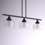 Dax Farmhouse 3 Lights Glass Pendant Light