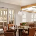 Hesper Farmhouse Ribbed Glass Pendant Light