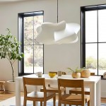 Orin Modern White Silk Cloud Pendant Light