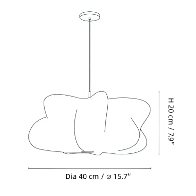 Orin Modern White Silk Cloud Pendant Light Orin Modern White Silk Cloud Pendant Light