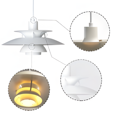 Casey Nordic Multilayer Metal Pendant Light Casey Nordic Multilayer Metal Pendant Light