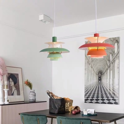 Casey Nordic Multilayer Metal Pendant Light Casey Nordic Multilayer Metal Pendant Light