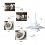 Casey Nordic Multilayer Metal Pendant Light