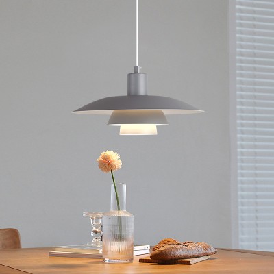 Emery Nordic Three Tier Metal Disc Pendant Light Emery Nordic Three Tier Metal Disc Pendant Light
