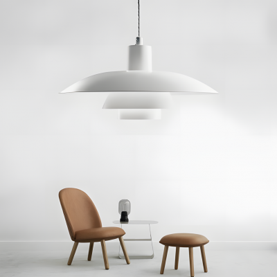 Emery Nordic Three Tier Metal Disc Pendant Light Emery Nordic Three Tier Metal Disc Pendant Light