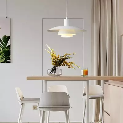 Emery Nordic Three Tier Metal Disc Pendant Light Emery Nordic Three Tier Metal Disc Pendant Light