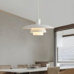 Emery Nordic Three Tier Metal Disc Pendant Light