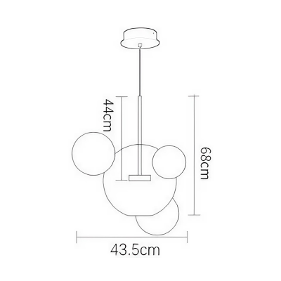 Kory Modern Soap Bubble Glass Pendant Light Kory Modern Soap Bubble Glass Pendant Light