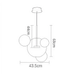 Kory Modern Soap Bubble Glass Pendant Light