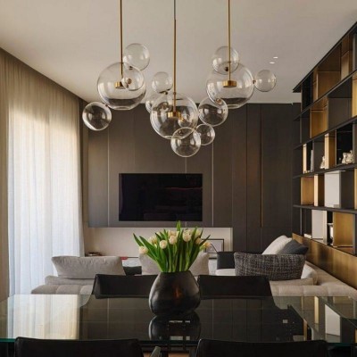 Kory Modern Soap Bubble Glass Pendant Light Kory Modern Soap Bubble Glass Pendant Light
