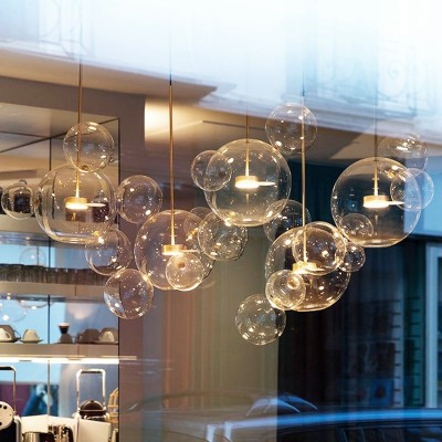 Kory Modern Soap Bubble Glass Pendant Light Kory Modern Soap Bubble Glass Pendant Light
