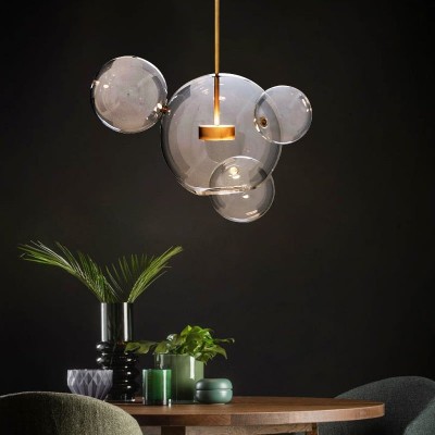 Kory Modern Soap Bubble Glass Pendant Light Kory Modern Soap Bubble Glass Pendant Light