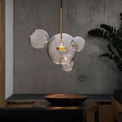 Kory Modern Soap Bubble Glass Pendant Light Kory Modern Soap Bubble Glass Pendant Light