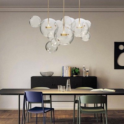 Kory Modern Soap Bubble Glass Pendant Light Kory Modern Soap Bubble Glass Pendant Light