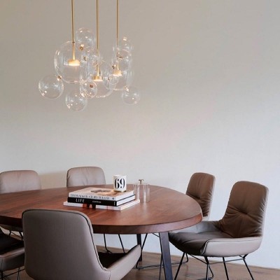 Kory Modern Soap Bubble Glass Pendant Light Kory Modern Soap Bubble Glass Pendant Light