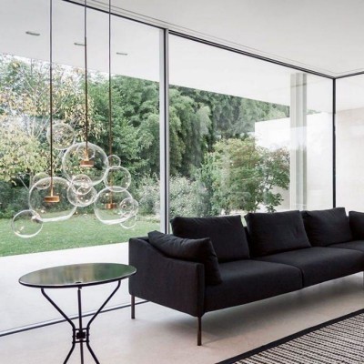 Kory Modern Soap Bubble Glass Pendant Light Kory Modern Soap Bubble Glass Pendant Light