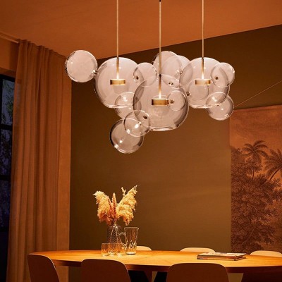 Kory Modern Soap Bubble Glass Pendant Light Kory Modern Soap Bubble Glass Pendant Light