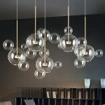 Kory Modern Soap Bubble Glass Pendant Light