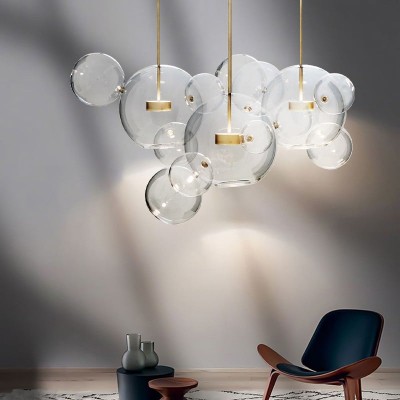 Kory Modern Soap Bubble Glass Pendant Light Kory Modern Soap Bubble Glass Pendant Light