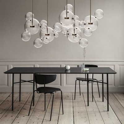 Kory Modern Soap Bubble Glass Pendant Light Kory Modern Soap Bubble Glass Pendant Light