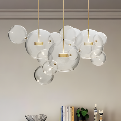 Kory Modern Soap Bubble Glass Pendant Light Kory Modern Soap Bubble Glass Pendant Light