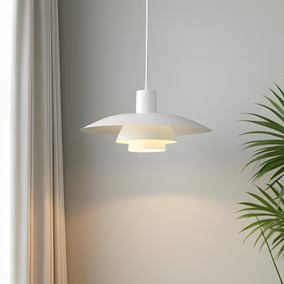 Emery Nordic Three Tier Metal Disc Pendant Light Emery Nordic Three Tier Metal Disc Pendant Light